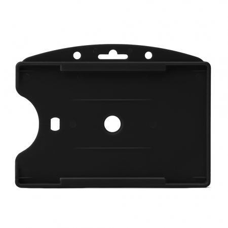Ecusoane - Suport Card Simplu Tarifold, Pp, 60 X 89 Mm, Negru, 10 Bucati/Set