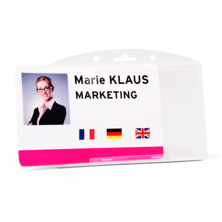 Suport Card Simplu Tarifold, Pp, 60 X 89 Mm, Transparent, 10 Bucati/Set [1]