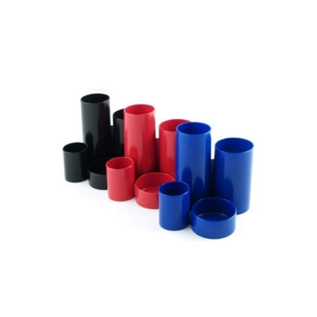 Suporturi pentru accesorii - Suport Tubular Birou 4 Compartimente Rosu Flaro