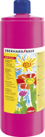 Pensule, Acuarele, Tempera, Guase - Tempera 1000 Ml Roz Eberhard Faber