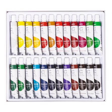TEMPERA 24 CULORI 24ML DELI [1]