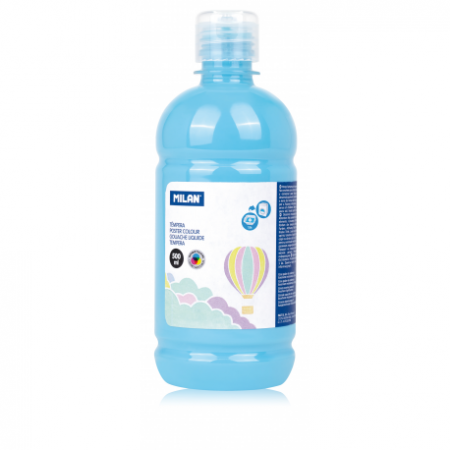 Rechizite scolare - Tempera 500 Ml Milan Albastru Deschis Pastel