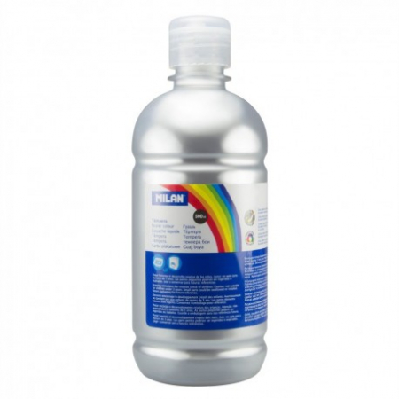 Pensule, Acuarele, Tempera, Guase - Tempera 500 Ml Milan Argintiu