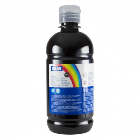 Pensule, Acuarele, Tempera, Guase - Tempera 500 Ml Milan Negru