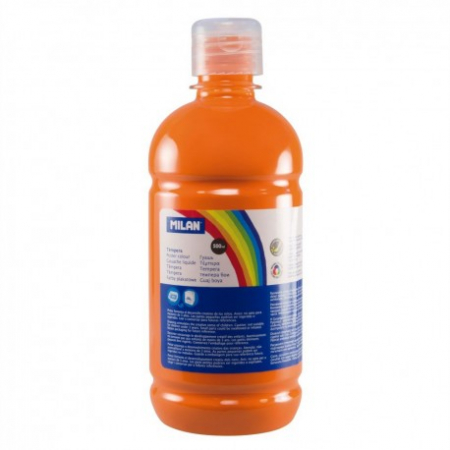 Pensule, Acuarele, Tempera, Guase - Tempera 500 Ml Milan Portocaliu