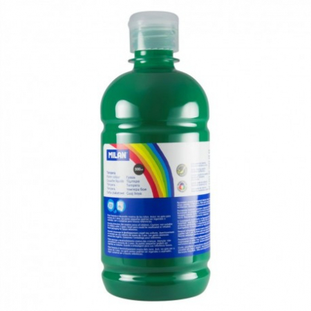 Pensule, Acuarele, Tempera, Guase - Tempera 500 Ml Milan Verde Inchis