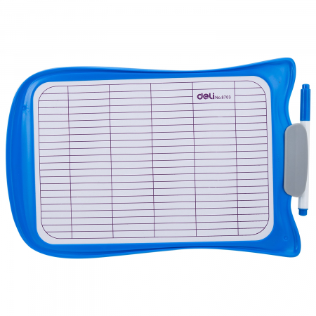 Whiteboard Scolar Cu Rama Plastic 30*21Cm Deli [1]