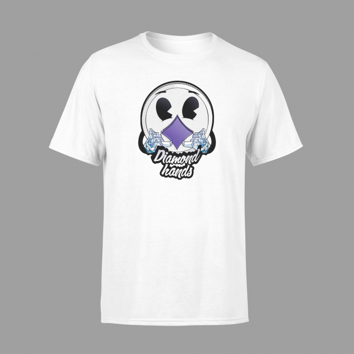 Tricou-TOKERO-Coiny-Diamond-Hands-Alb-Negru-Personalizat-Premium [1]