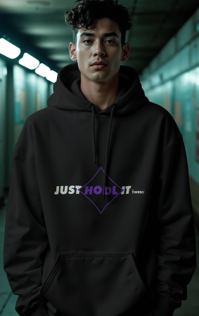 Hanorac TOKERO Just HODL It, bumbac 100%, design crypto [2]