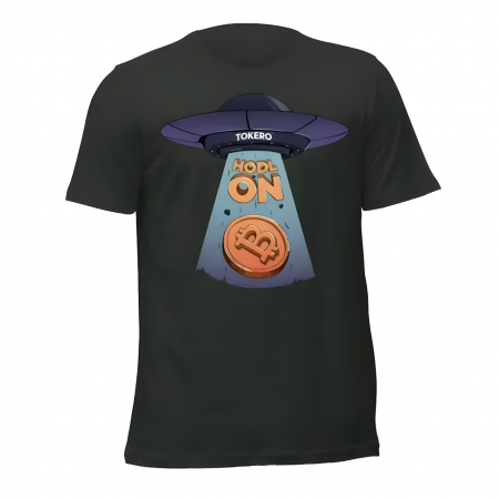 Tricouri - Tricou-OZN-HODL-ON-Negru-Alb-Unisex-toate-marimile