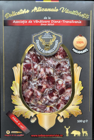 CERB - CÂRNAȚI CERB crud-uscat - PLIC 100g