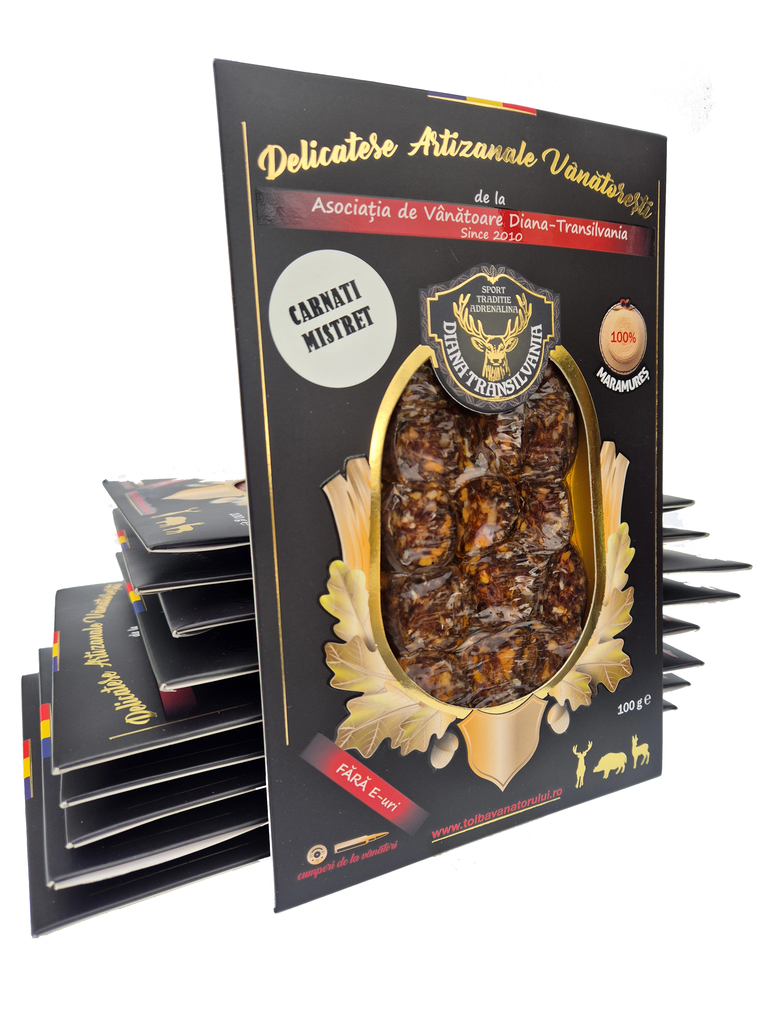 MISTREȚ - CÂRNAȚI MISTREȚ crud-uscat - PLIC 100g