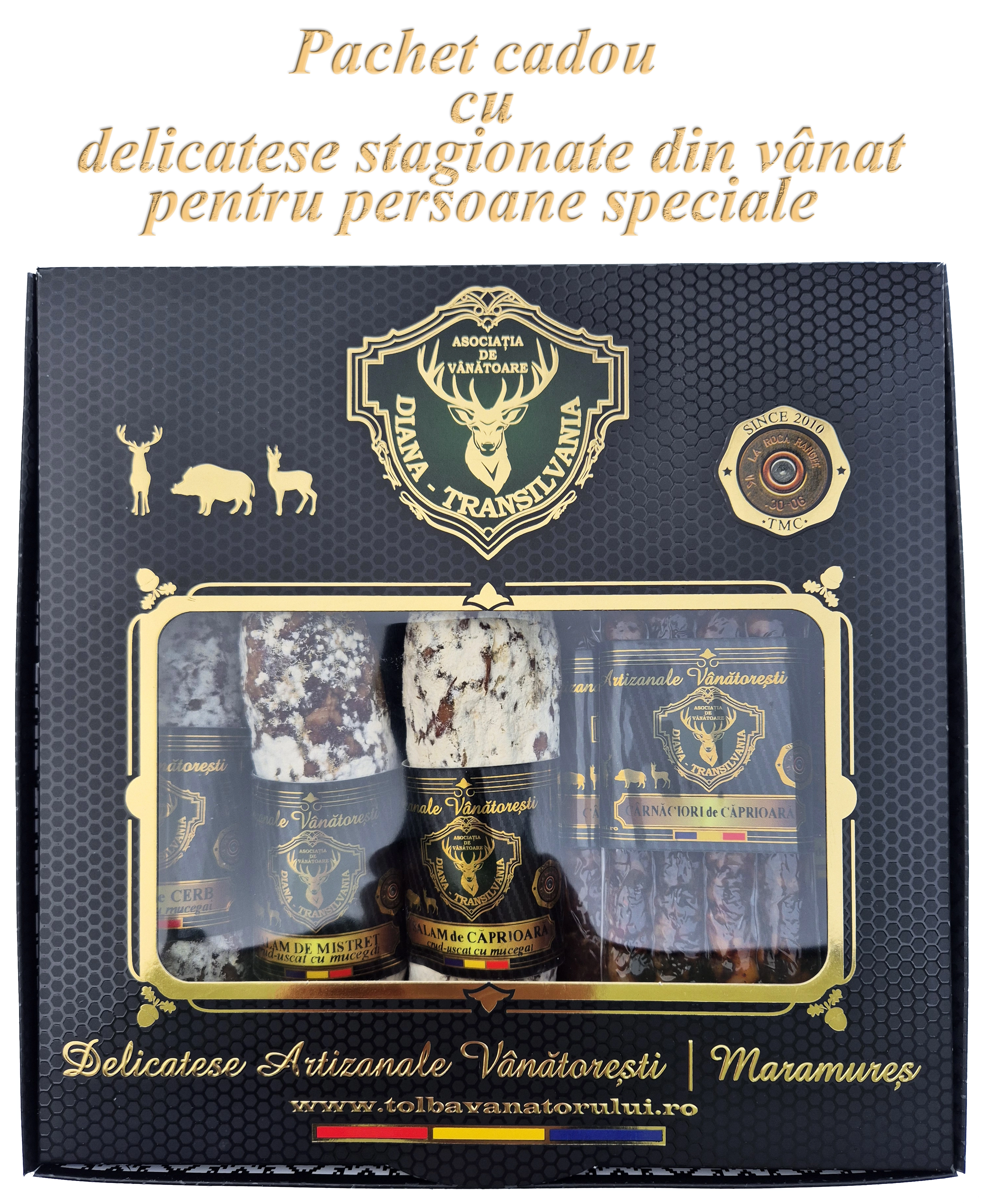 PACHETE cu PRODUSE DIN VÂNAT - PACHET CADOU PREMIUM cu PRODUSE VÂNĂTOREȘTI