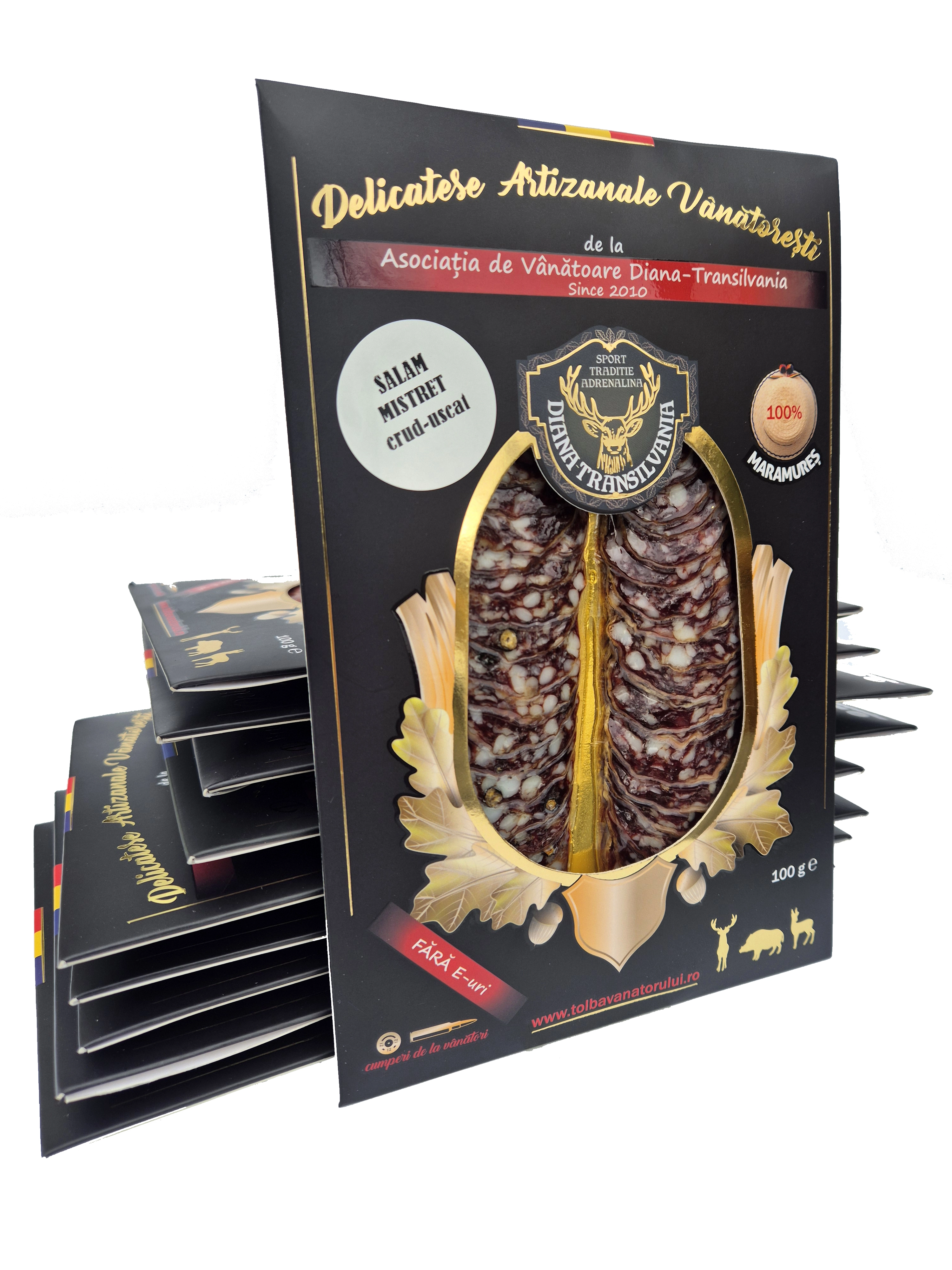 MISTREȚ - SALAM MISTREȚ crud-uscat cu mucegai - PLIC 100g