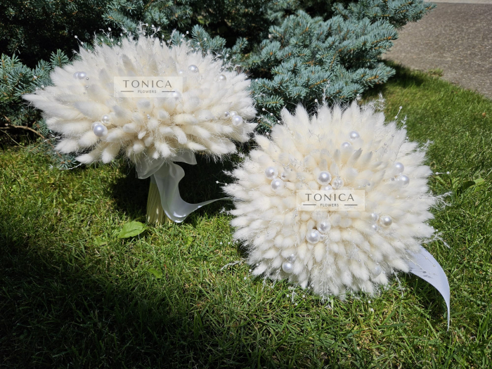 Buchet plante stabilizate si perle [4]