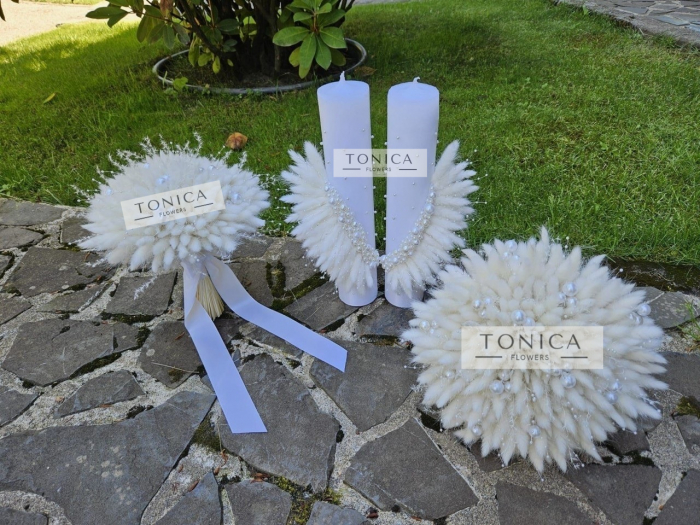 Buchet plante stabilizate si perle [1]