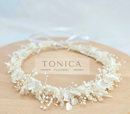 Accesorii păr - Coronita flori stabilizate