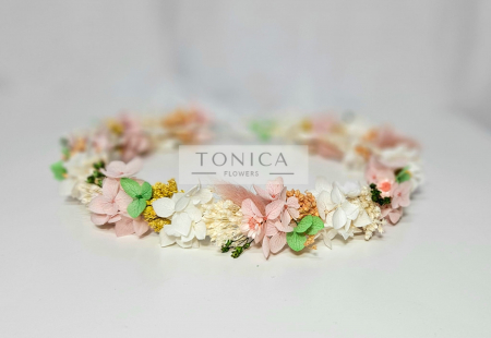 Accesorii păr - Coronita flori stabilizate