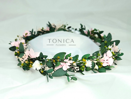Accesorii păr - Coronita flori stabilizate