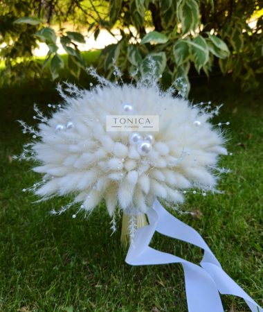 Buchet plante stabilizate si perle [1]