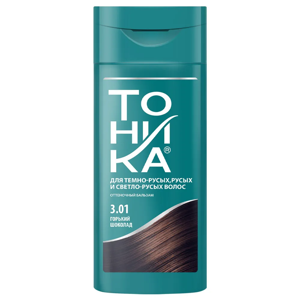 TONIKA - BALSAM NUANTATOR PENTRU PARUL NATURAL,VOPSIT SI BLOND - 3.01 CIOCOLATA AMARA, 150ml [1]