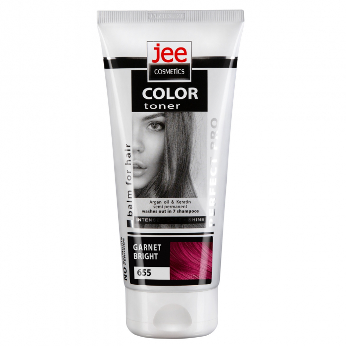 Balsam Toner VEGAN pentru păr - „JEE COSMETICS” - ROSU GRANAT, 150 ML [1]