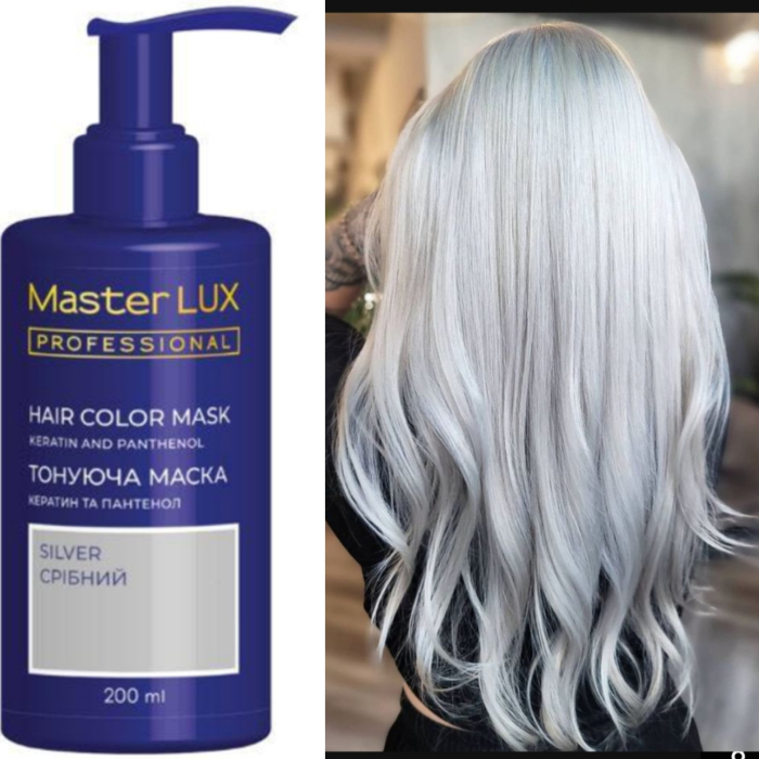 Mască de păr nuantatoae Profesională -  MASTER LUX - SILVER / ARGINTIU, 200 ml [1]