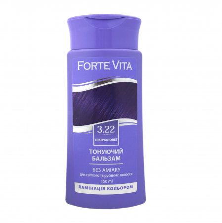 Balsam nuantator pentru par natural - Balsam nuantator pentru par -FORTEVITA - 3.22 ULTRAVIOLET, 150ML