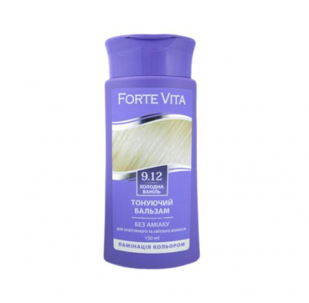 Toner pentru parul gri - Balsam nuantator pentru par -FORTEVITA - 9.12 VANILIE RECE,150 ML