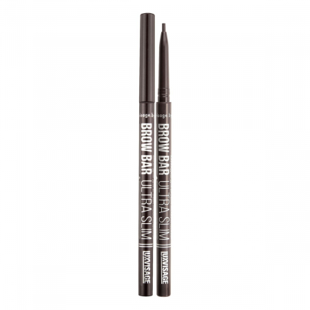 Machiajul ochilor - Creion pentru sprancene - BROW BAR ULTRA SLIM WATERPROOF - LUXVISAGE - 303 SMOKY
