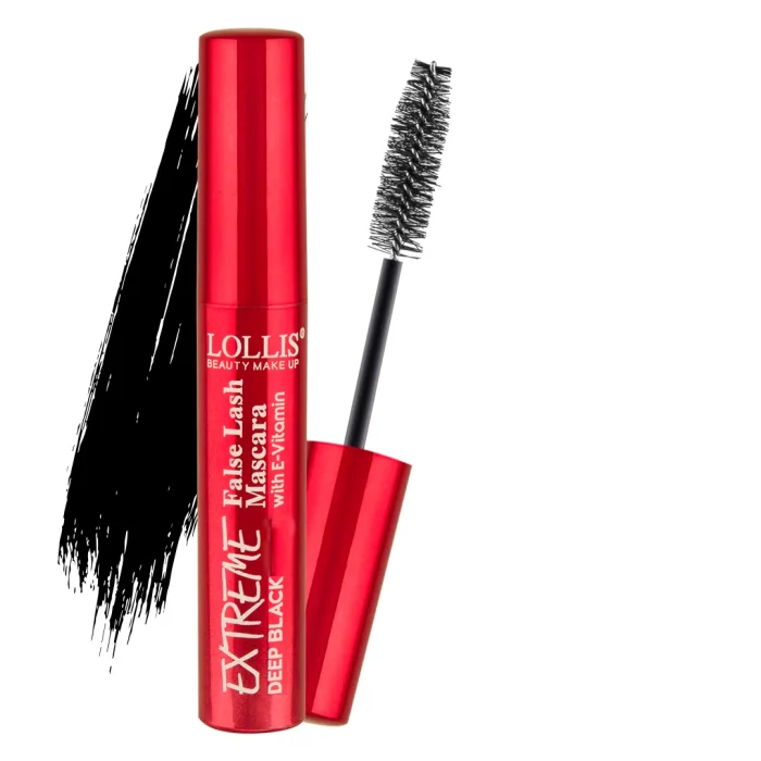 Eyelinere / Creione - Lollis Extreme Curl & Deep Black False Lash Mascara Rimel cu efect de încrețire 7 ml