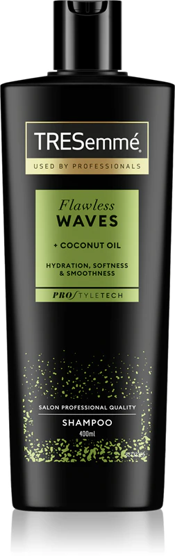 Produse pentru par - Sampon pentru par ondulat/cret, TRESemmé Flawless Waves, 400 ml