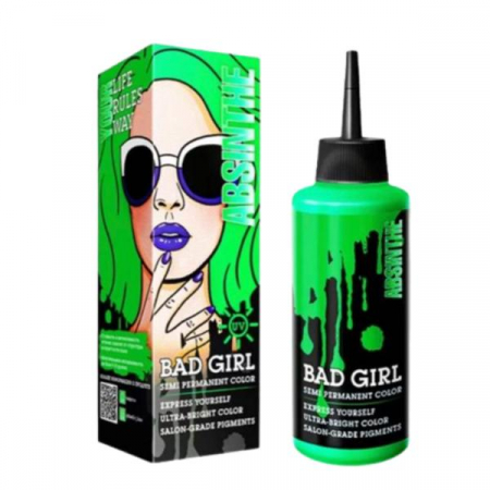 Vopsea directa semi-permanenta - VOPSEA directa semi-permanenta FARA AMONIAC -ABSINTHE - VERDE NEON / UV, 150 ml