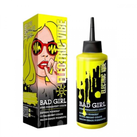 Vopsea directa semi-permanenta - VOPSEA directa semi-permanenta FARA AMONIAC -ELECTRIC VIBE - GALBEN NEON / UV, 150 ml