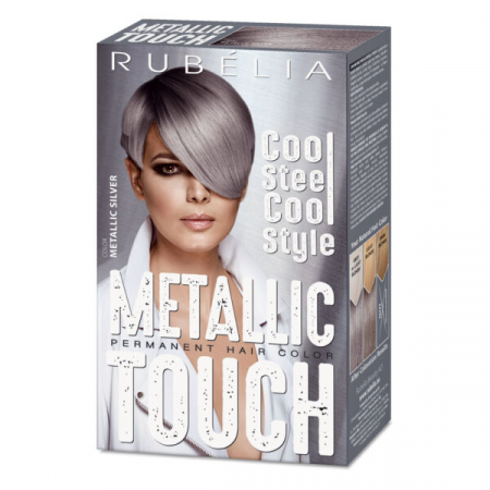 Produse pentru par - Vopsea par METALLIC TOUCH- Metallic Silver, Rubella | 115 ml