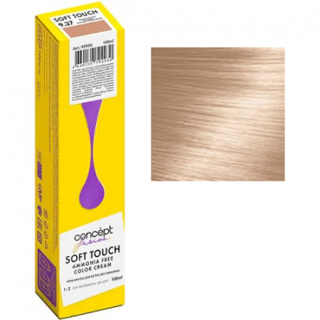 VOPSEA PROFESIONALA PENTRU PAR - Soft Touch, FARA AMONIAC - 9.37 Blond Foarte Deschis - Maro Auriu, 100 ml