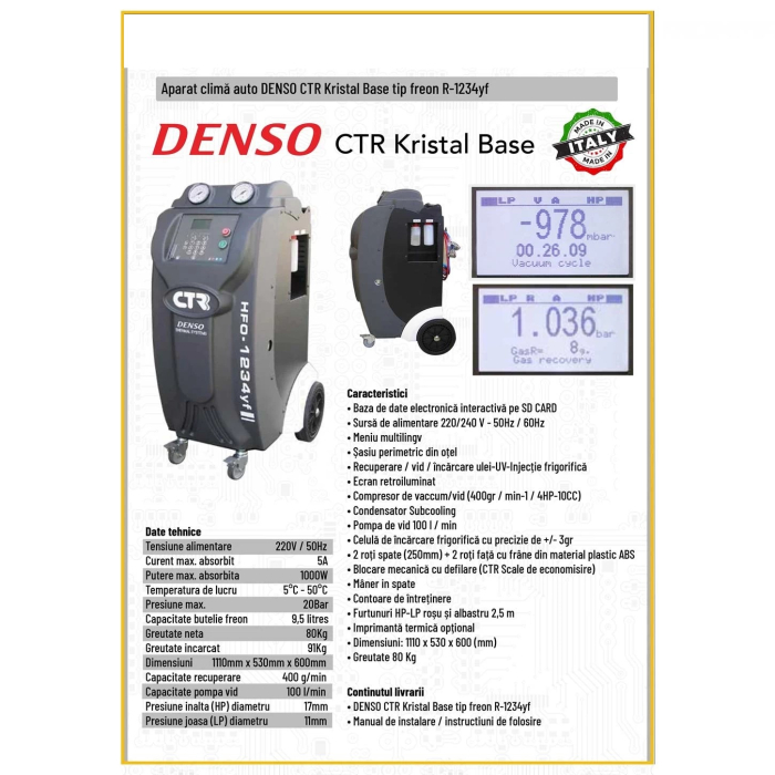 Aparat clima auto CTR Kristal Base [2]