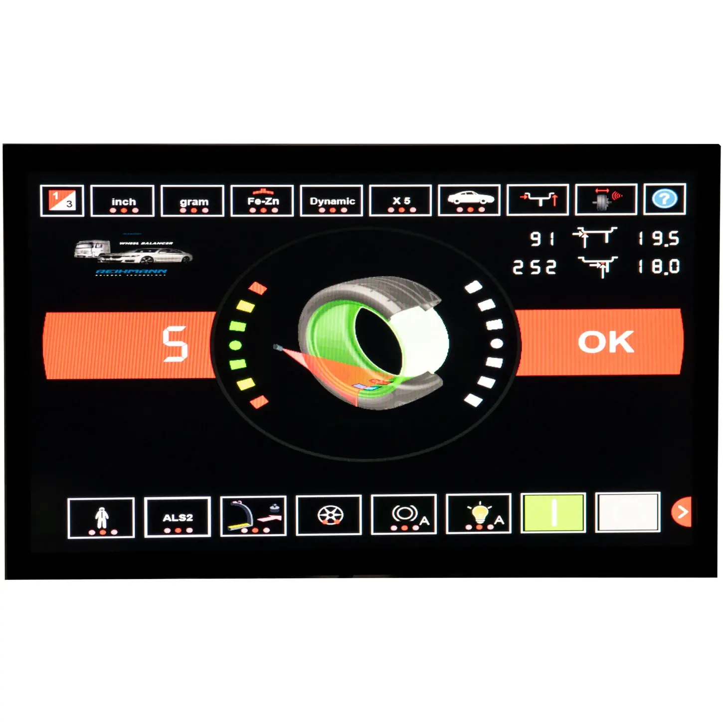 Masina echilibrat roti REIHMANN-RHM W6 automat cu laser [6]