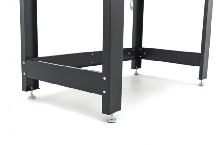 Banc de lucru 115cm cu blat de lemn masiv, LED si cutii depozitare - HBM [6]