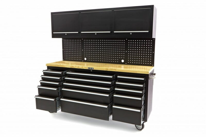 Banc de lucru cu blat din lemn masiv, 182 cm - HBM [2]