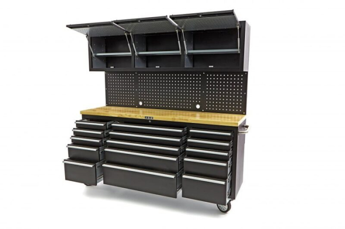 Banc de lucru cu blat din lemn masiv, 182 cm - HBM [7]