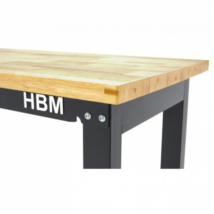 Banc de lucru cu blat din lemn masiv, reglabil pe inaltime 122 cm [7]