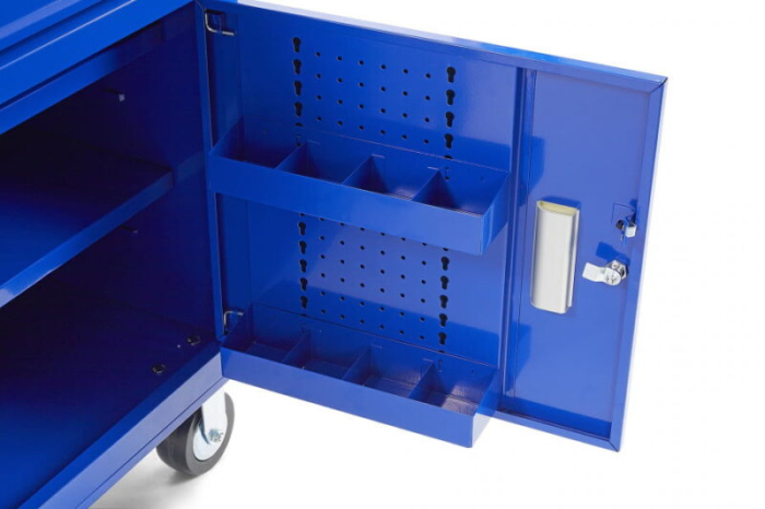 Banc de lucru mobil tip carucior 117 cm cu blat de lucru din lemn - HBM [7]