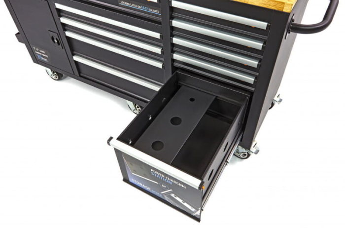 Banc tip carucior de scule cu blat de lemn masiv 158 cm - HBM [6]