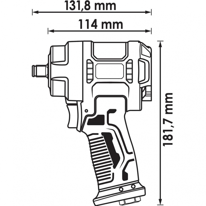 Cheie pneumatica de impact mini 1/2″, 1200 Nm [4]
