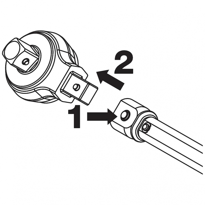 Cheie dinamometrica cu clichet reversibil, cu locas de inserare, 10-60 Nm [2]