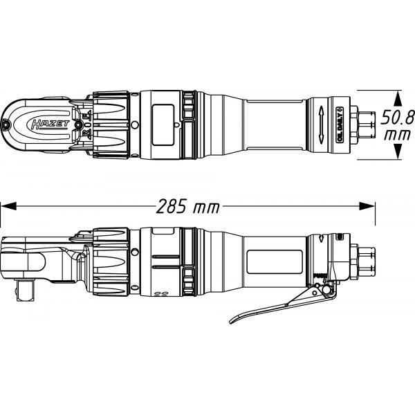 Clichet pneumatic de mare putere 1/2" 120Nm [2]