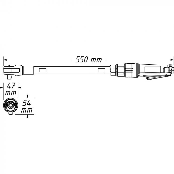 Clichet pneumatic extra lung 1/2", 95 Nm [2]