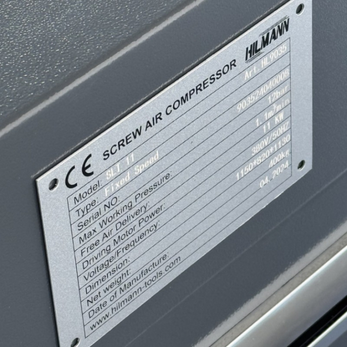 Compresor de aer cu surub HILMANN 15kw - 10 bar, 380V [6]