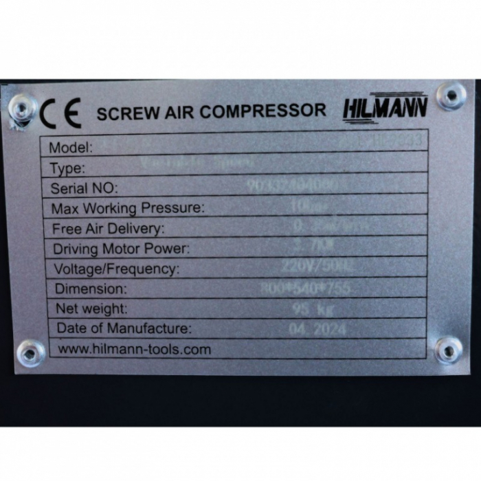 Compresor de aer cu surub, turatie variabila 220V - 3.7kw [7]